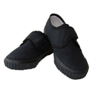 Northolmes Junior School Black Velcro Strap Plimsolls