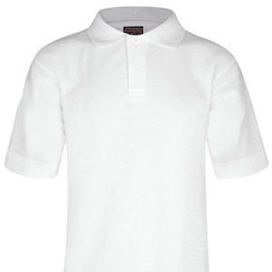 St Marys White Poloshirt