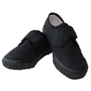 Black Velcro Strap Plimsolls