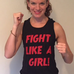 Fight like a girl vest