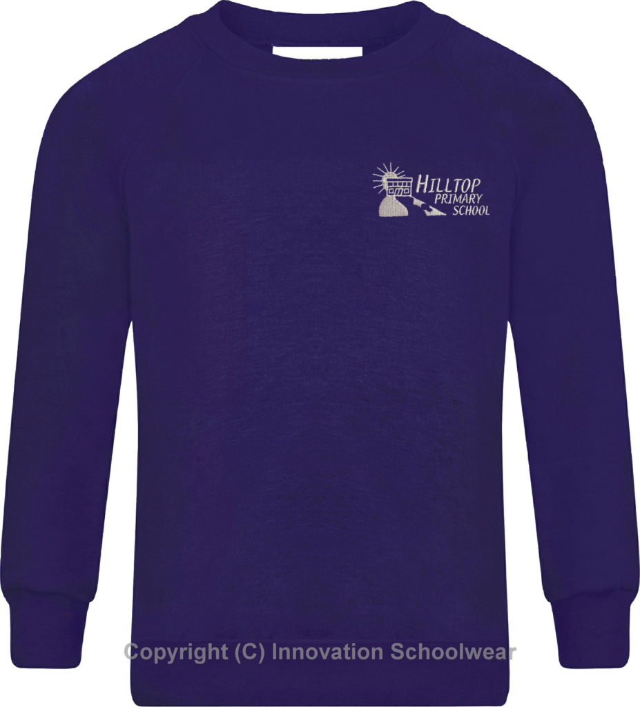 Hilltop Primary School Sweatshirt with Logo - Taylor Made Uniforms