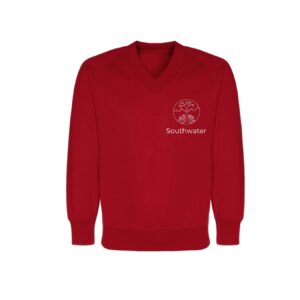 V Neck Sweatshirt with Logo