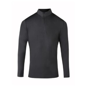 Plain Black Cool 1/4 Zip Mid Layer
